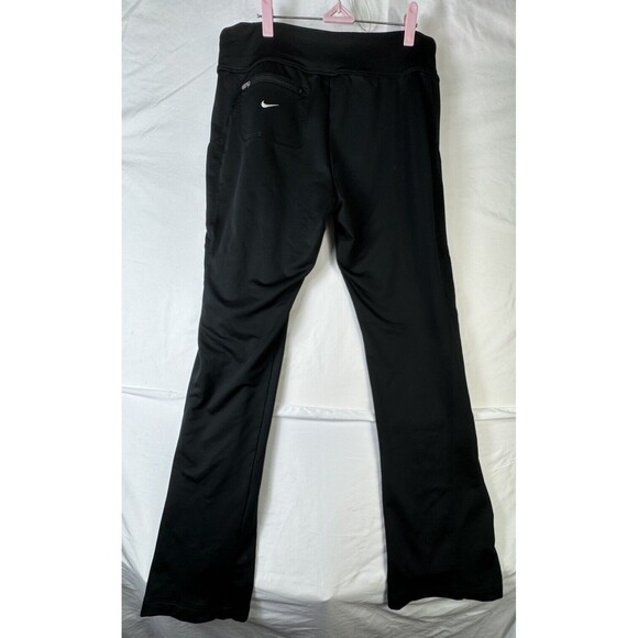 Men’s Nike Fit Dry Track‎ Black Pants Size Large Sweats Gym Workout Casual Cool - Picture 2 of 9